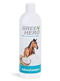 Green Hero Kokosshampoo für Pferde pflegt intensiv Fell, Schweif & Mähne - 500ml Pferdeshampoo mit natürlichem Kokosöl - Shampoo für alle Felltypen - ohne Silikone, Parabene & Mikroplastik