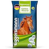 Eggersmann Golden Mineral – Mineralfuttermittel für Pferde und Ponys – Zur Ergänzung des Grundfutters – 25 kg Sack
